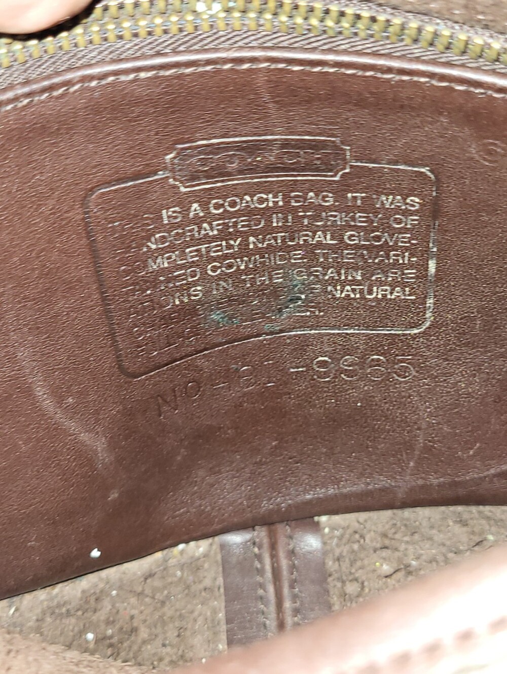 VINTAGE y2k COACH LEGACY SMALL FLAP CROSSBODY Brown LEATHER - Picture 11 of 12